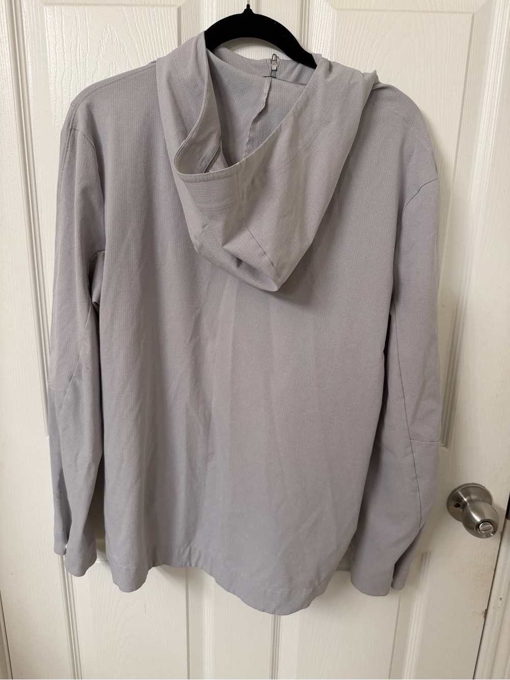 Uniqlo Light Gray Hooded Men's Jacket - Picture 2 of 2